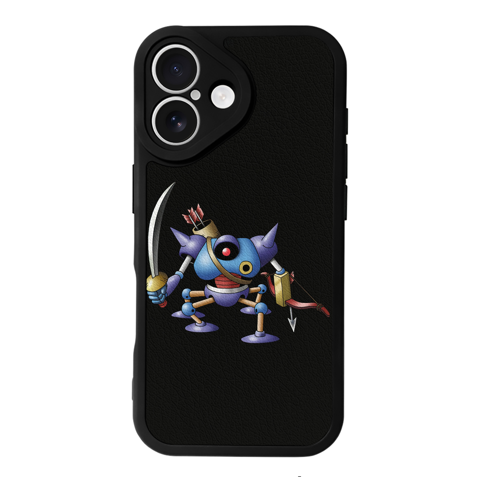 （画像用） ドラゴンクエスト Doragon Kuesuto Dragon Quest 【iPhone 16シリーズ対応】シリコンスマホケース（レザー調） 材質：シリコン